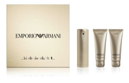 Emporio Armani Elle Eau de Parfum 100 ml + Gel de ducha 75 ml + Crema corporal 75 ml