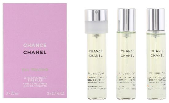 Chance Eau Fraiche Eau De Toilette Ricarica 3X Vaporizzatore 20 ml Chance Eau Fraiche Eau De Toilette Ricarica 3X Vaporizzatore 20 ml