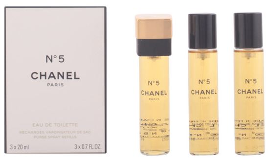 Chanel No. 5 Eau De Toilette Sac Vaporizzatore 3X20Ml - Ricarica 60 ml