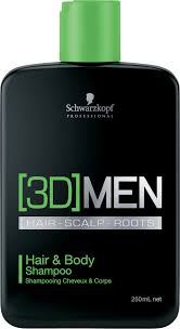 3D Men Shampoo per Capelli e Corpo 1000 ml
