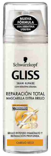 Gliss Maschera Riparazione Gliss Totale Extra Gloss 150 ml Gliss Maschera Riparazione Gliss Totale Extra Gloss 150 ml