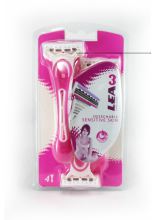 Rasoio monouso da donna, 3 fogli, monouso, 4 unit&agrave;