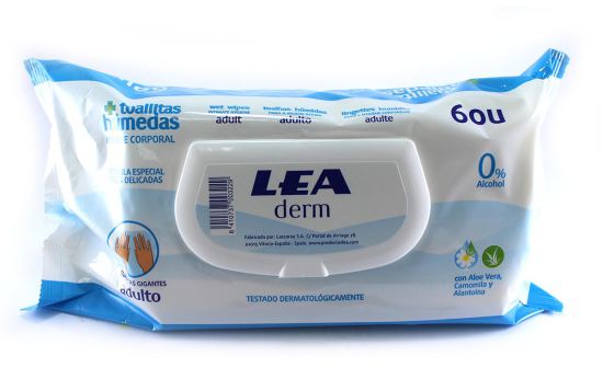 Wet Wipes Adult Body Hygiene 60 unit&agrave;