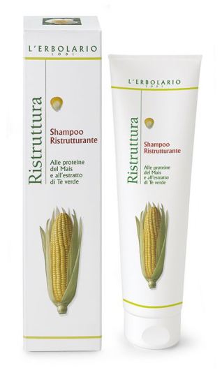 Shampoo ristrutturante per capelli trattati con cotone e tiglio