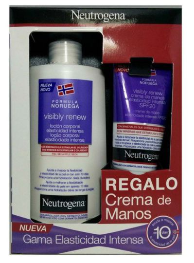 Pack di lozione + crema mani visibile