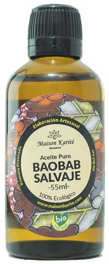 Pure Selvaggio Baobab Olio Extra Vergine Bio flacone ambrato 55 ml