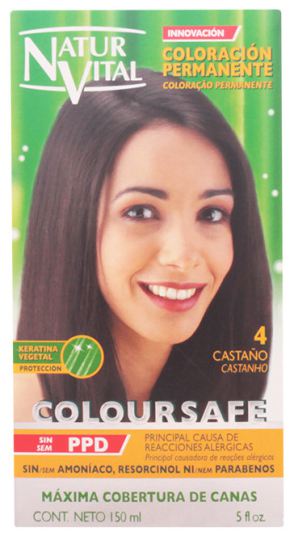 Colore permanente dei capelli 4 Castano 150 ml Colore permanente dei capelli 4 Castano 150 ml