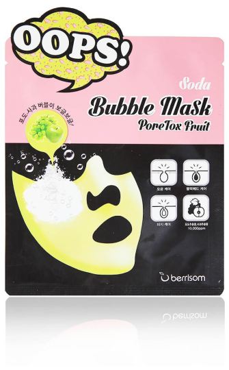 Maschera Viso Bubble Mask Poretox alla frutta