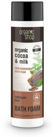Schiuma da bagno nutriente al latte e cioccolato 500 ml