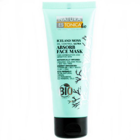 Maschera facciale assorbente al muschio islandese 75ml