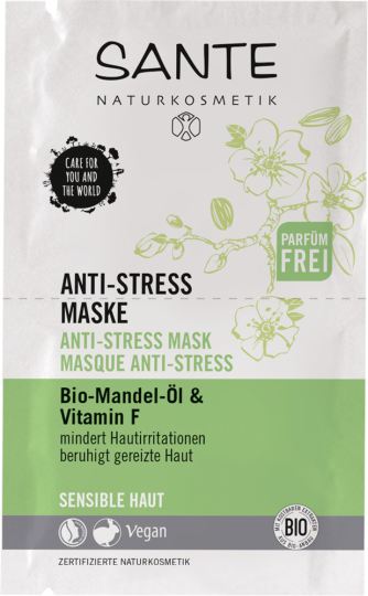 Maschera antistress Olio di mandorle Bio e vitamina F