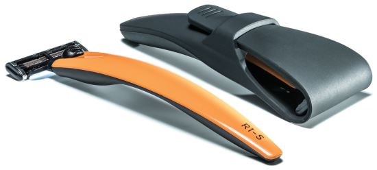 Set Rasoio R1 Arancio con Cover in Silicone
