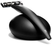 Razor Set R 1 Matte Black con supporto