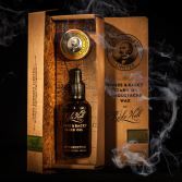 Confezione regalo con olio e cera per baffi Ricki Hall Booze &amp; Baccy