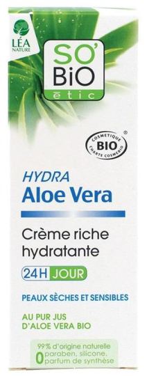 Hydra Aloe Vera Ricca Crema idratante 24 ore al giorno 50 ml