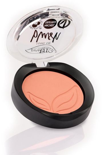 Fard ecologico compatto PuroBio Rosa Coral Mate 02