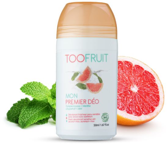 Deodorante rollon per bambini di pompelmo e menta 50 ml