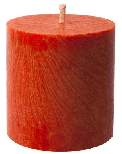 Piccolo Pilastro Candela Arancione