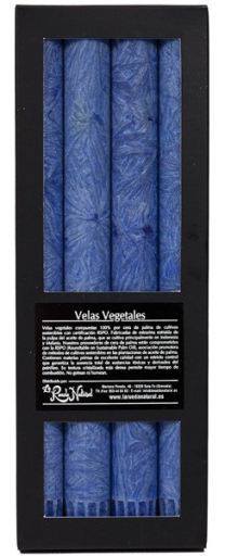 Candele cilindriche per portacandele Blu