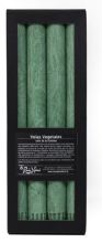 Candele cilindriche per candelabri verdi