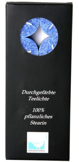 Candela al t&egrave; blu