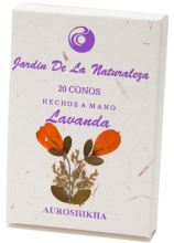 Giardino della natura Coni d'incenso alla lavanda 20 unit&agrave;