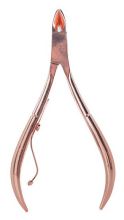 Pinza curva bronzo rosa punta fine punta 9mm 10,2 cm