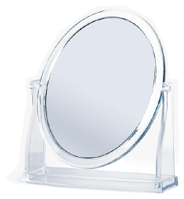Debby Specchio Ovale Ovale da Tavolo 15X12 cm