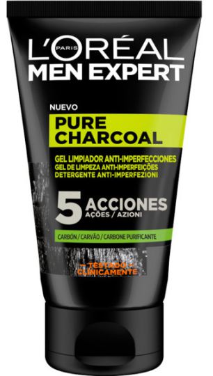 L'Or&eacute;al Paris Gel detergente al carbone di legna puro uomo esperto 100 ml