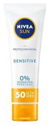 Protezione viso sensibile ai raggi UV del sole 50 fp + 50 ml