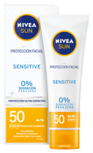 Protezione viso sensibile ai raggi UV del sole 50 fp + 50 ml