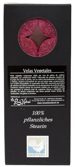 Kerzerman T&egrave; rosso chiaro 10 pz