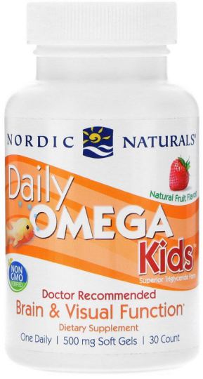 Daily Omega Kids, aroma naturale di frutta 30 capsule morbide
