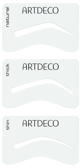 Modelli di sopracciglia in 3 diverse forme