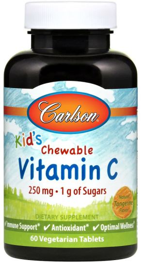 Vitamina C per Bambini 250 mg 60 Compresse di Verdure masticabili