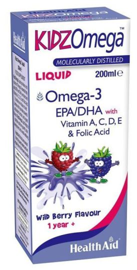 Kidz Omega Liquido 200ml. Health Aid