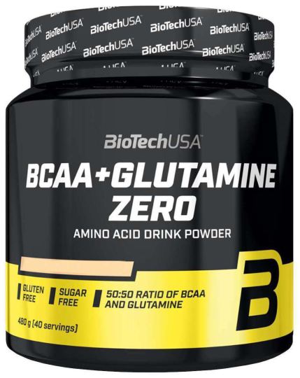 BCAA + Glutammina zero pesca tè freddo alla pesca 480 gr BCAA + Glutammina zero pesca tè freddo alla pesca 480 gr