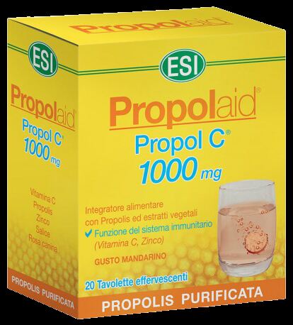 Propolaide Propol C 1000 mg 20 Compresse Effervescenti Propolaide Propol C 1000 mg 20 Compresse Effervescenti
