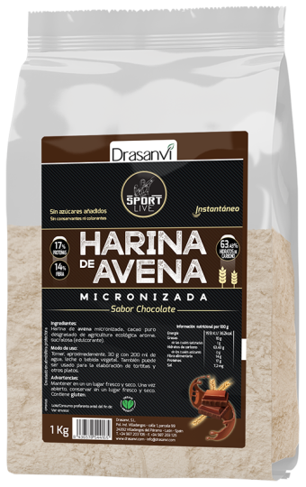 Drasanvi Farina d'avena Chocolate Sport Live 1 kg