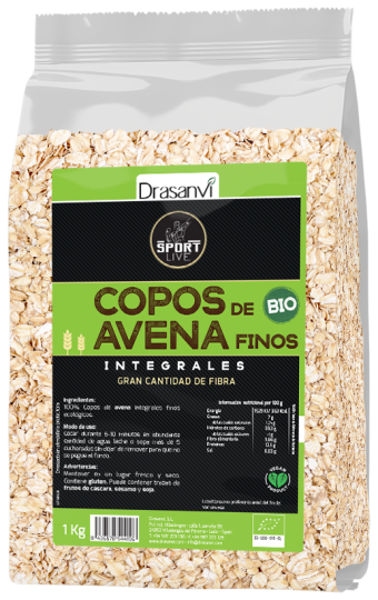 Fiocchi d&#39;avena fini BIO Sport live 1 kg
