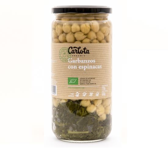 Ceci biologici con spinaci 720 gr Ceci biologici con spinaci 720 gr