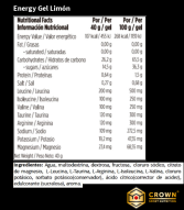 Gel energetico al limone 40 gr