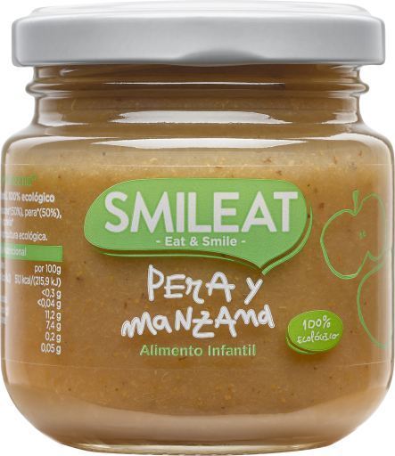 Vasetto di pera e mela biologica 130 gr Vasetto di pera e mela biologica 130 gr