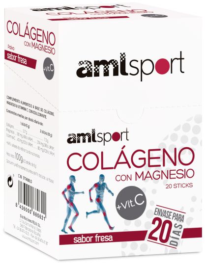 Vitc.fresa collagene magnesio + (20 Sticks)