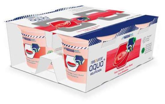 Resource Aqua+Gelified Sugar-Free 4 vaschette 125 g