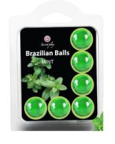 Set 6 palline brasiliane al profumo di menta