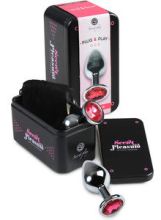 Plug anale medio in metallo + borsa