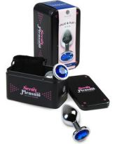 Plug anale medio in metallo + borsa
