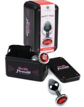 Plug anale medio in metallo + borsa