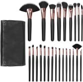 Set 24 pennelli trucco neri Set 24 pennelli trucco neri